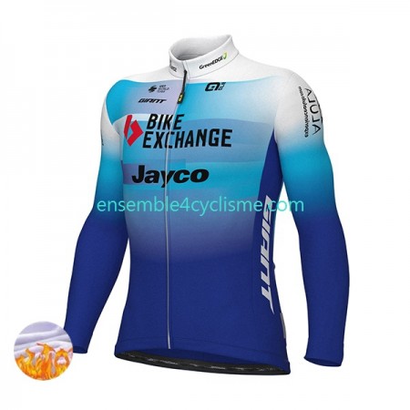 Maillot Cyclisme Hiver Thermal Fleece 2022 Team BikeExchange-Jayco N001